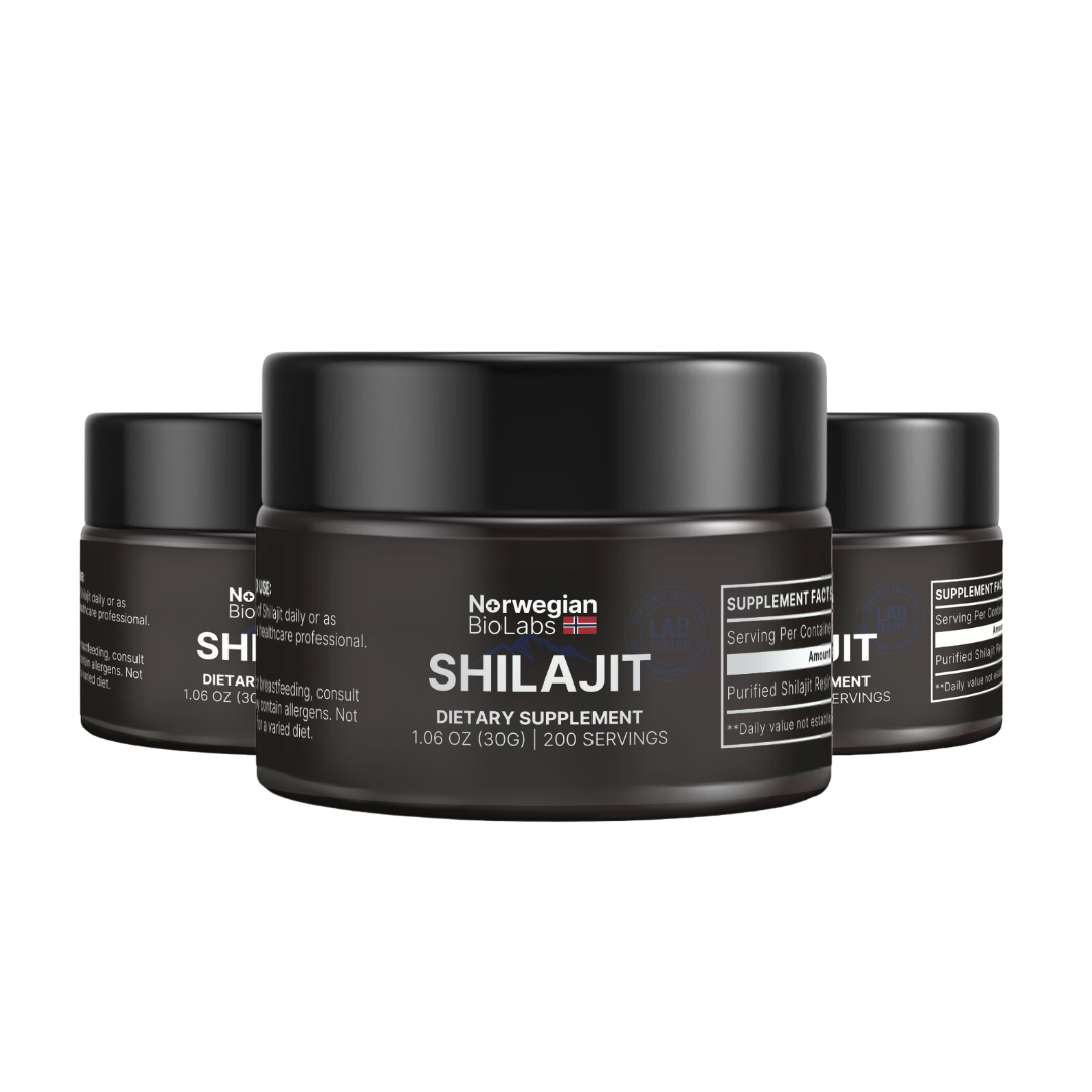 3x Norwegian BioLabs Shilajit │ 15% Korting Elke 3 maanden